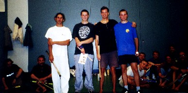 The Winners: Pierrick, Nick, Henning, Markus (left to right)